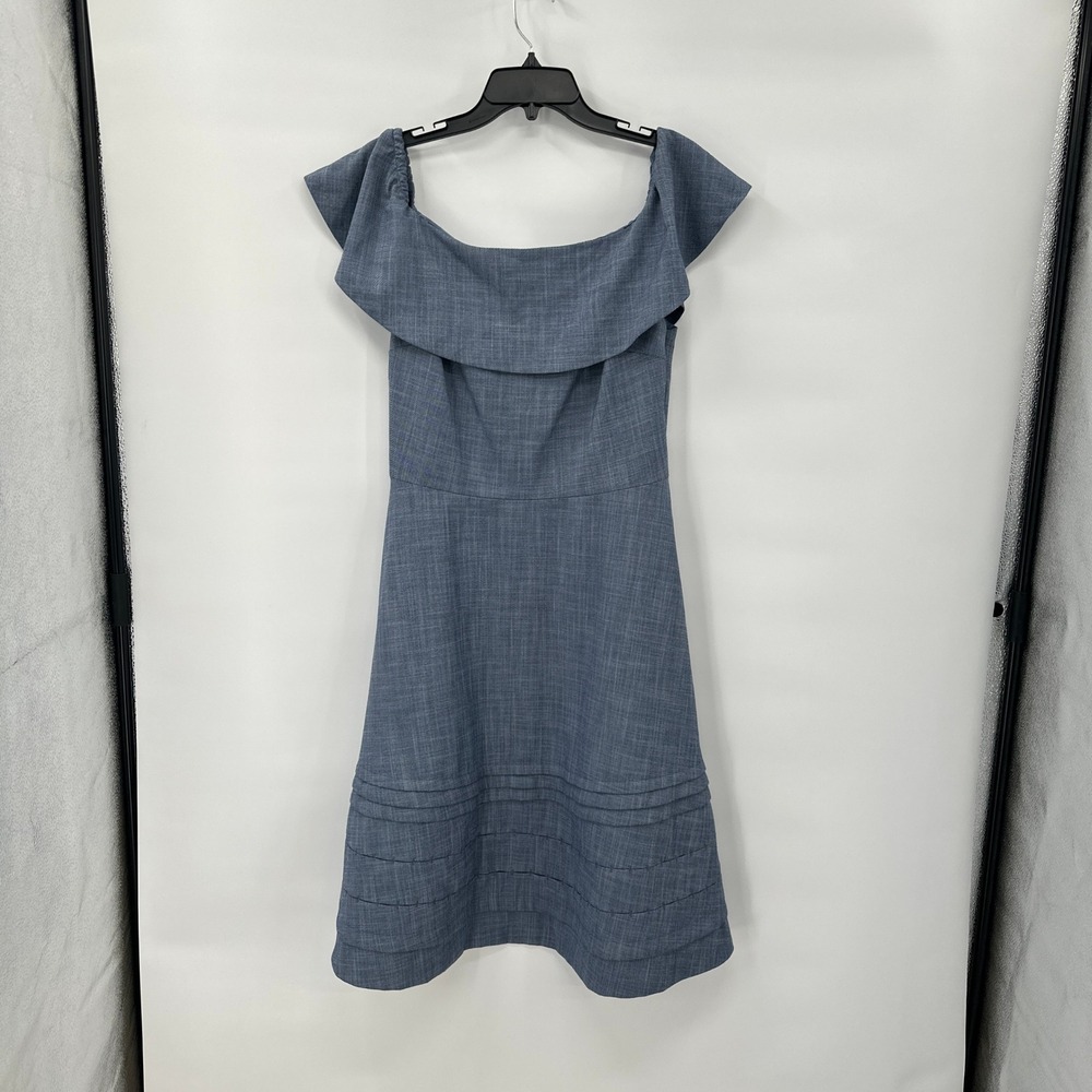 Banana Republic Chambray Off Shoulder Dress size 12‎ Romantic Summer Wedding